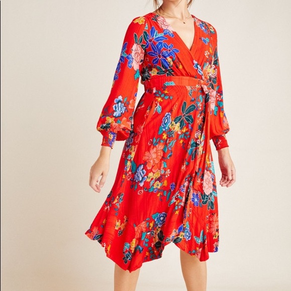 anrhropologie Dresses & Skirts - Anthropologie Boswell wrap dress size 0